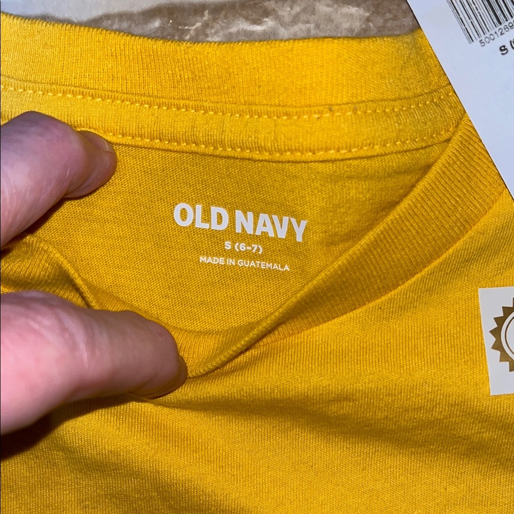 NWT Old Navy Kids Yellow Mario & Luigi Tee - Picture 4 of 5